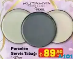 KÜTAHYA PORSELEN SERVİS TABAĞI 27 CM